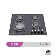 اجاق گاز 4شعله شیشه ایی پودنیس مدل G20