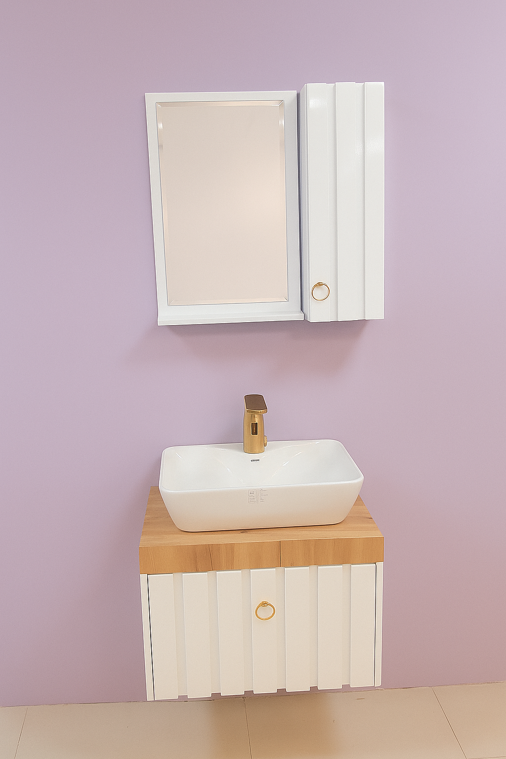 8128-W کابین روشویی امتیس کد 8128-White - تصویر 1