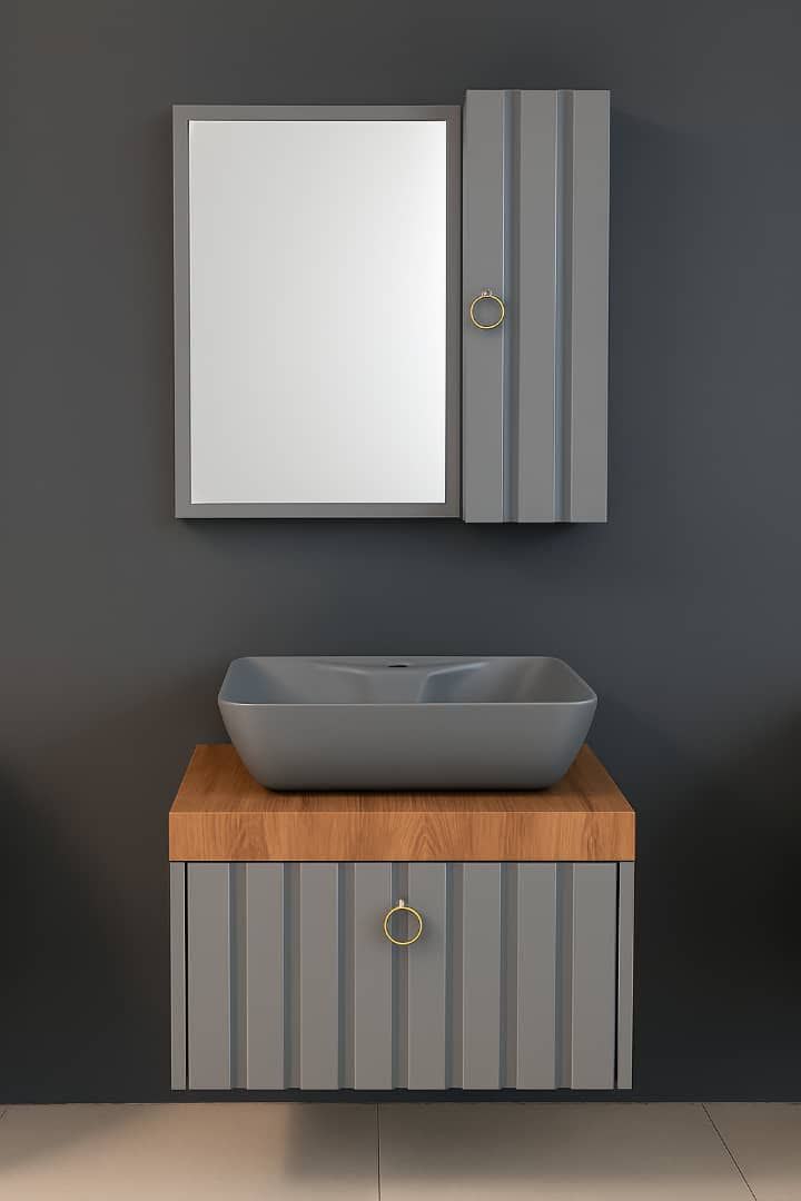 8129 کابین روشویی امتیس کد 8130-Grey - تصویر 1