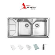 سینک ظرفشویی توکار کد 326 اخوان+جامایع