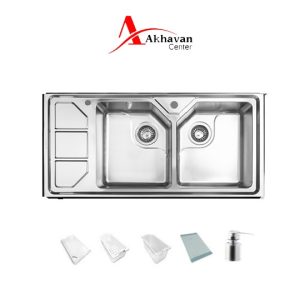 سینک ظرفشویی توکار کد 326 اخوان+جامایع